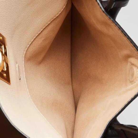 Louis Vuitton Red/Beige/Black Leather On My Side MM Bag - Picture 12 of 12